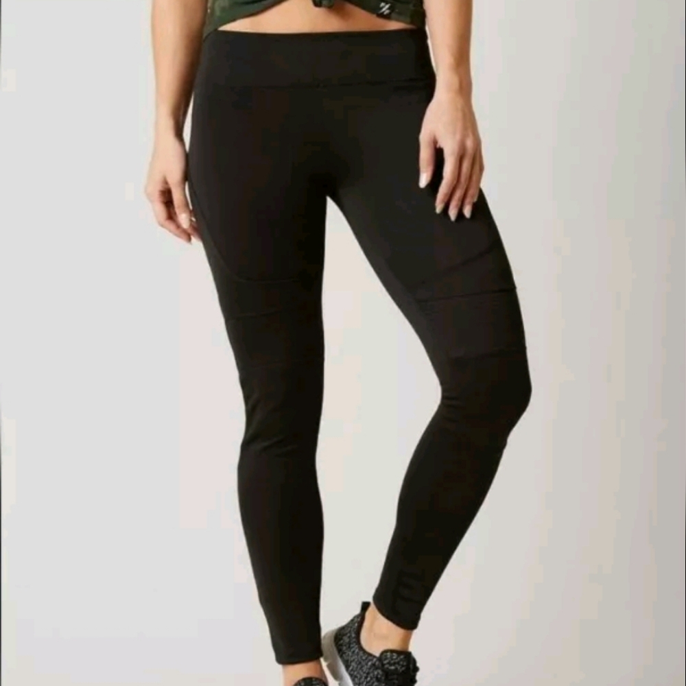 AFFLICTION Moto Speed Leggings in black size Small